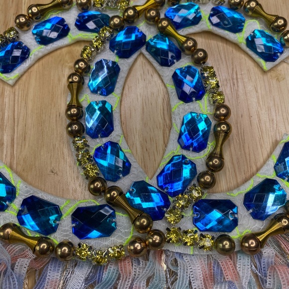 Jeweled patch. Turquoise. - Picture 2 of 3